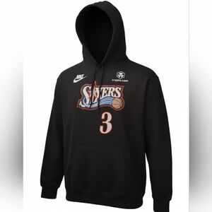 NWT Philadelphia 76ers #3 Allen Iverson Jersey Hoodie